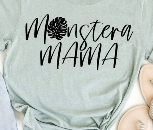 Monstera Mama T-Shirt or Crew Sweatshirt