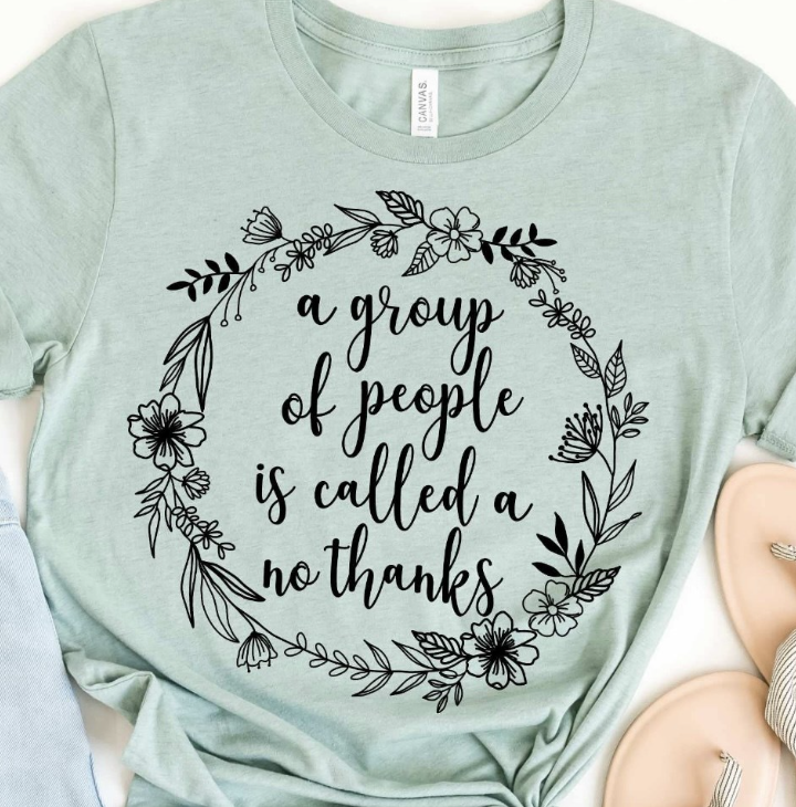 A Group Of People Is Called A No Thanks Tee