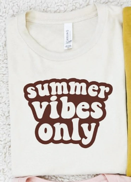 Summer Vibes Only Retro Tee