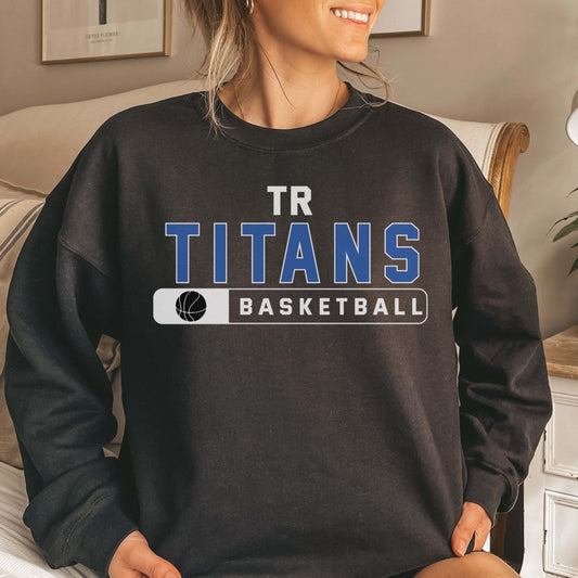 Black TR Titans Bella Crew Sweatshirt
