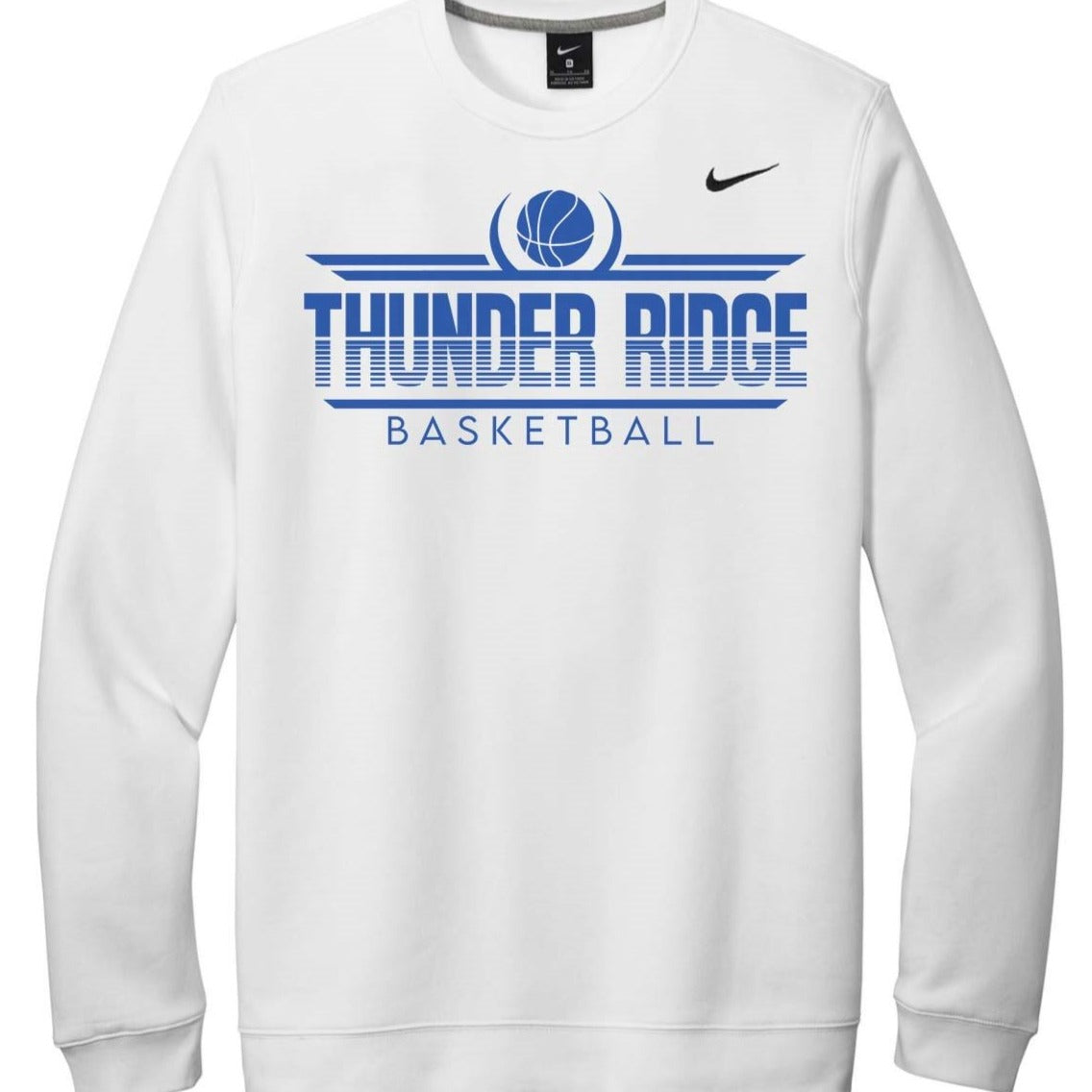 White Thunder Ridge Fade Nike Crew Sweatshirt