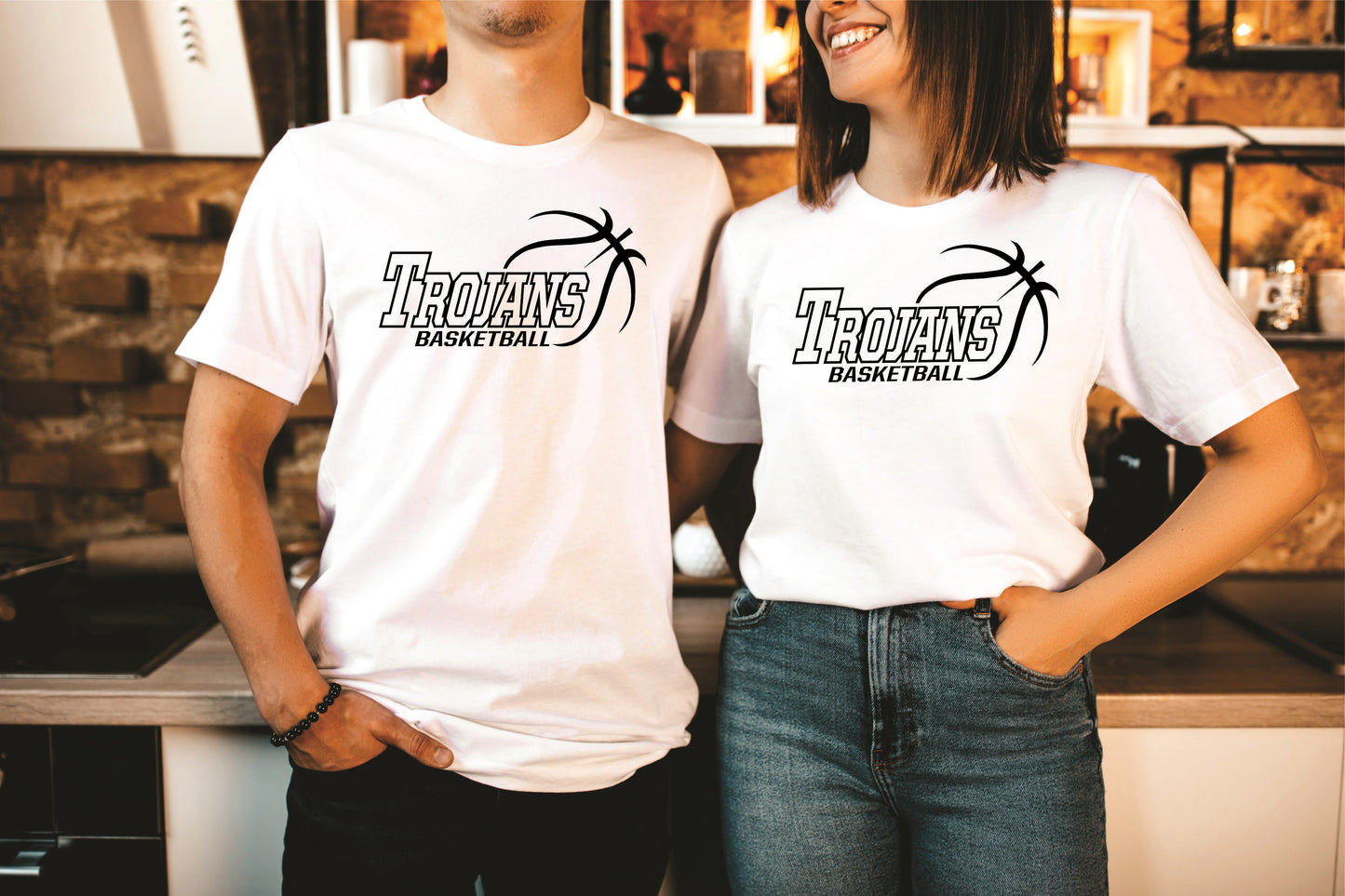 Trojans Basketball T Shirt