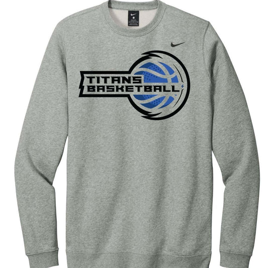 Grey Titans Basketball Nike Varsity Crew Sweatshirt
