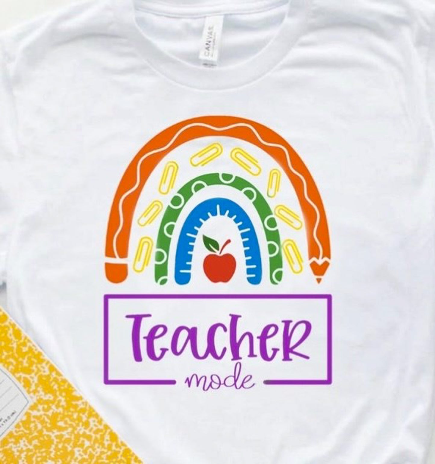 Teacher Mode With Rainbow Tee