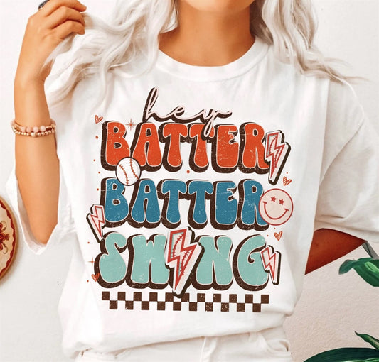 Hey Batter Batter Swing Tee