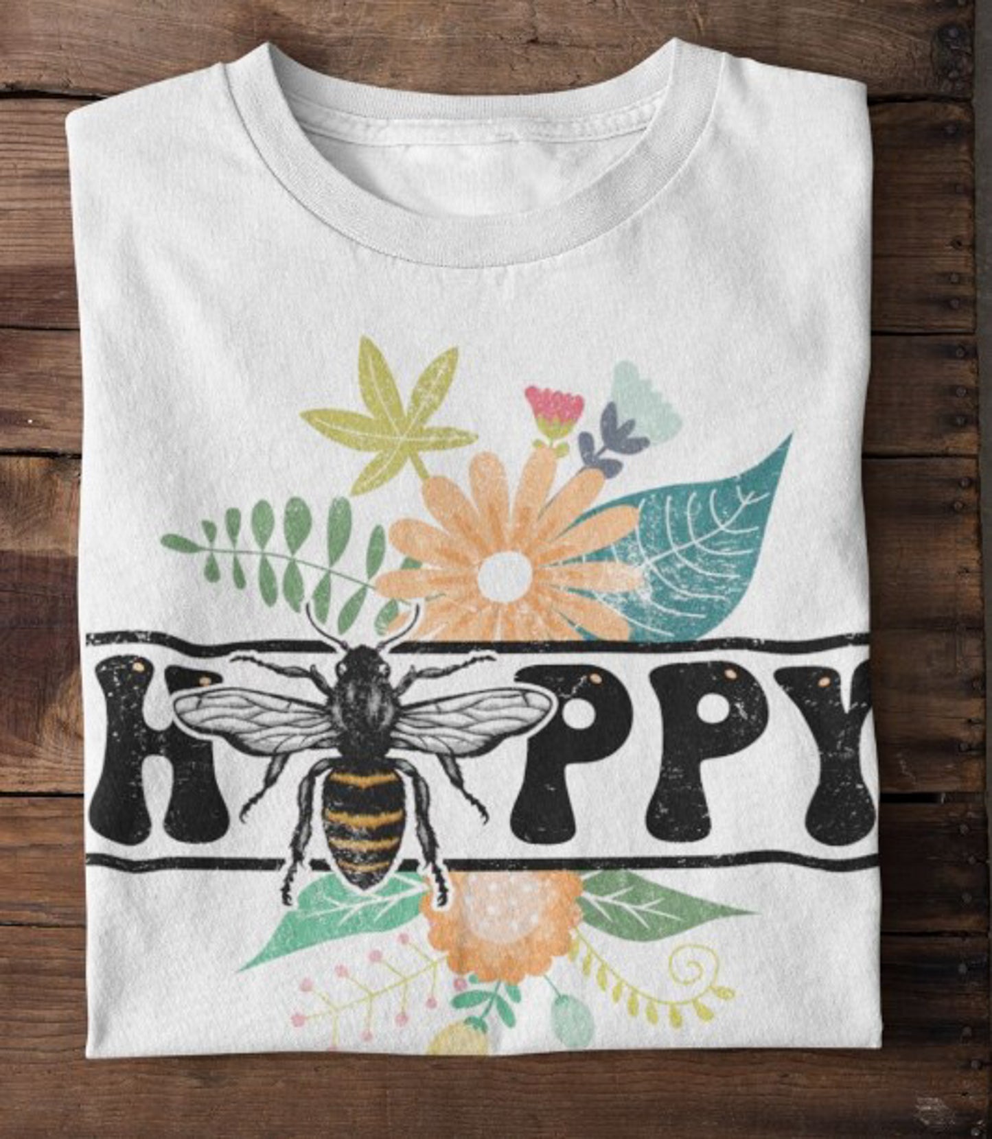 Bee Happy Floral Tee