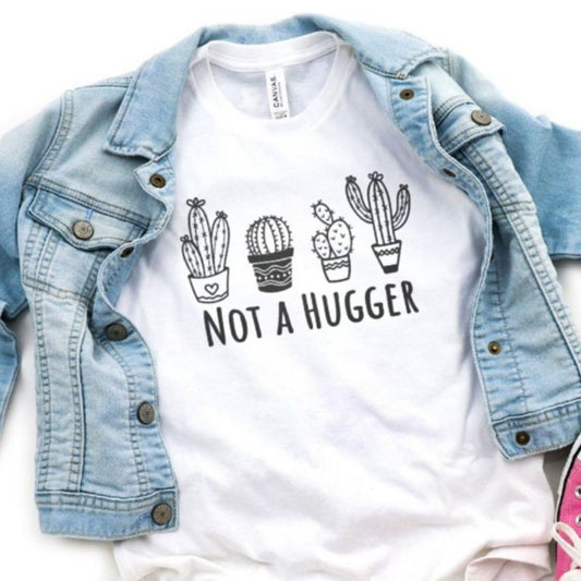 Not A Hugger 4 Cacti In Pots T-Shirt or Crew Sweatshirt