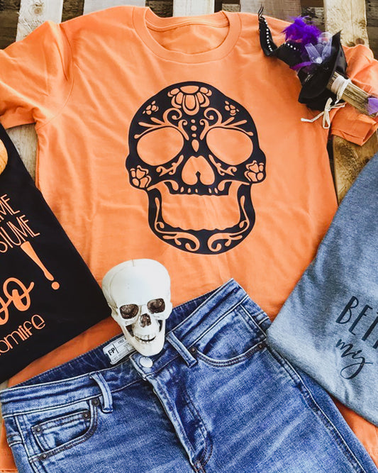 Sugar Skull Halloween Tee