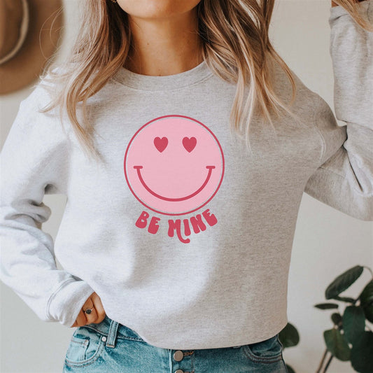 Be Mine Smiley Face Sweatshirt