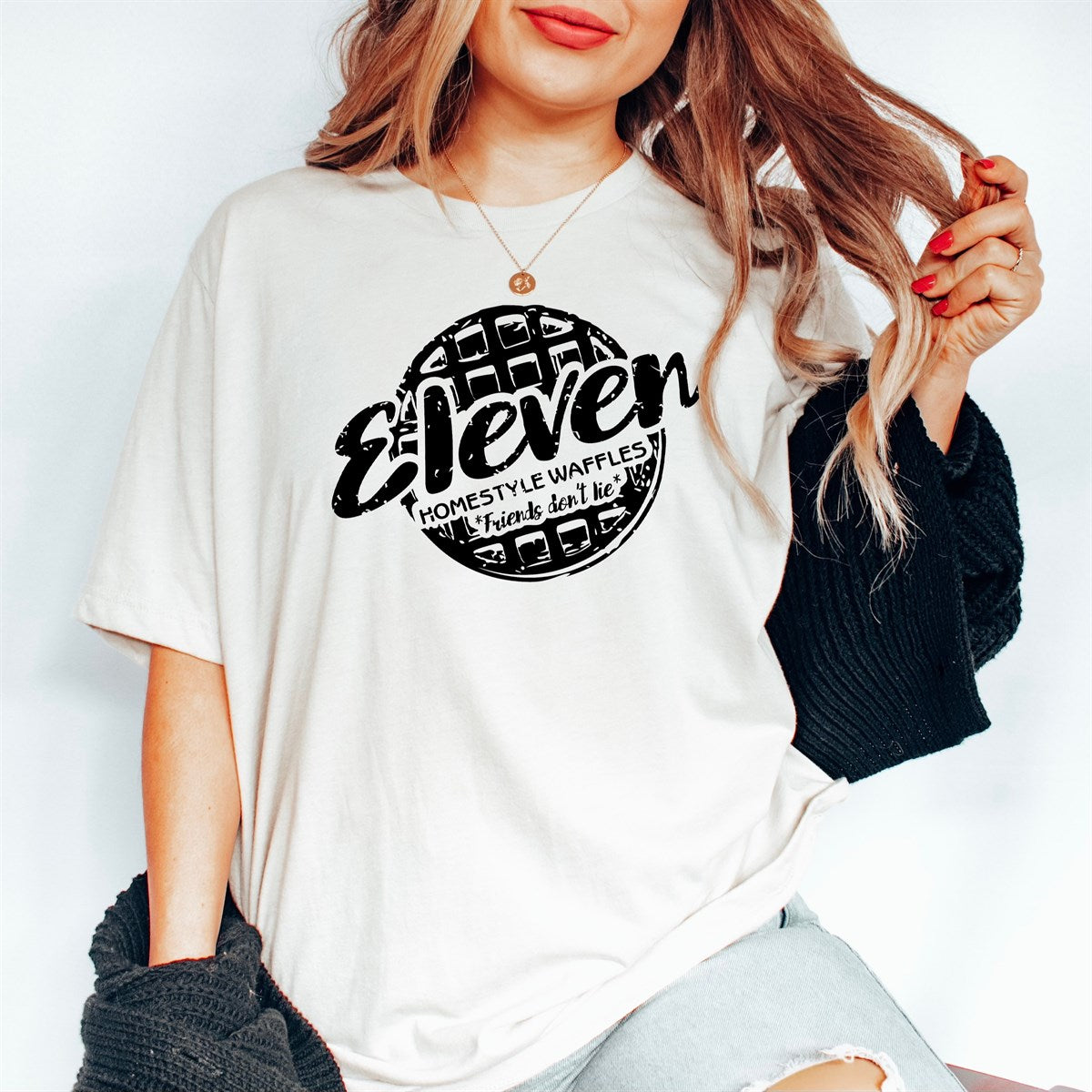 Eleven Homestyle Waffles "Friends Don't Lie" Tee