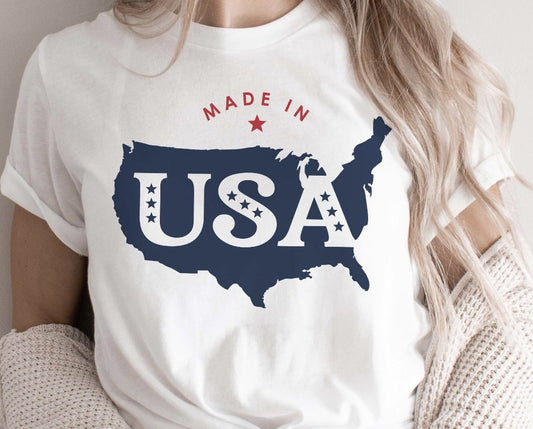 Made In USA T-Shirt or Crew Sweatshirt