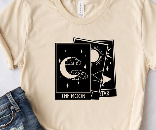 The Moon Tarot Cards Tee