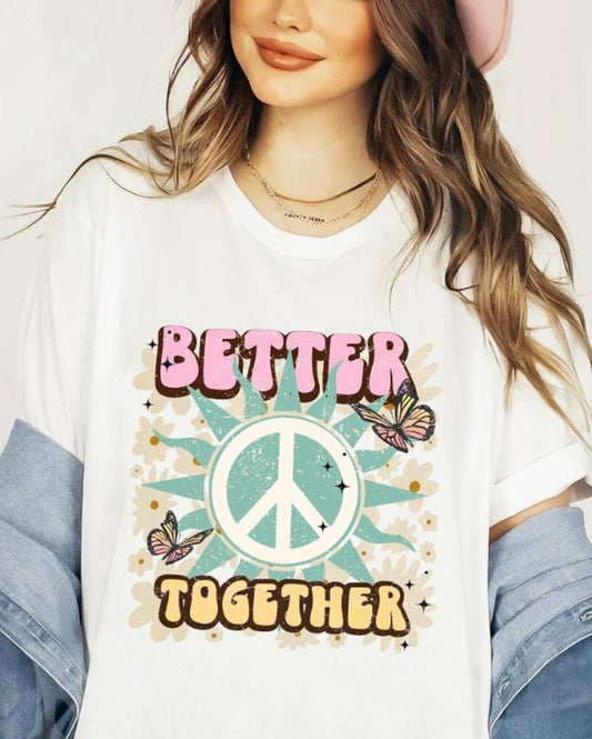 Better Together Peace Sign Tee
