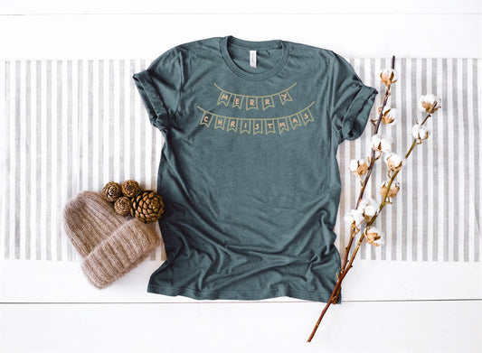 Merry Christmas Pennant Banner Tee