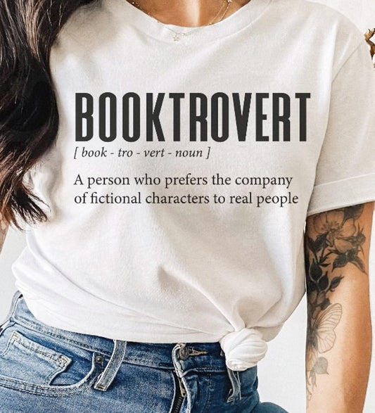*Booktrovert T-Shirt or Crew Sweatshirt