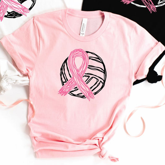 Volleyball Breast Cancer Awareness Tee