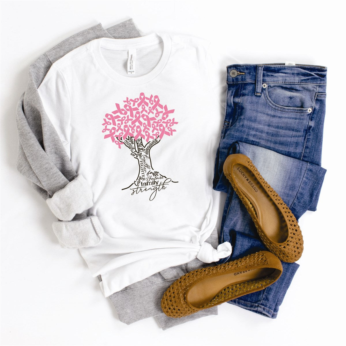 Breast Cancer Tree Tee