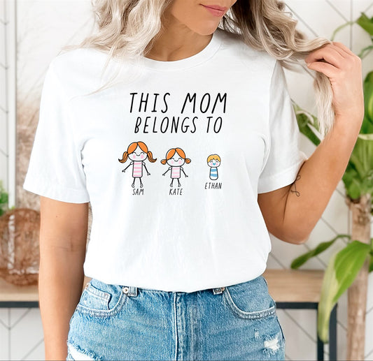 Custom Adorable Tees For Mom/Grandma
