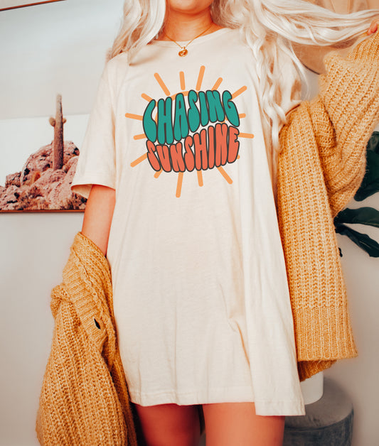 *Chasing Sunshine Oversized Tee
