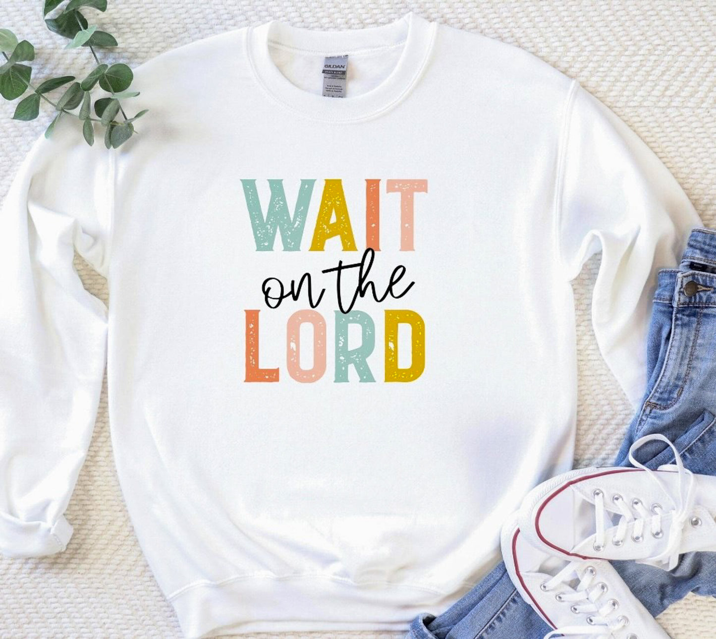 Wait On The Lord Crew Sweatshirt