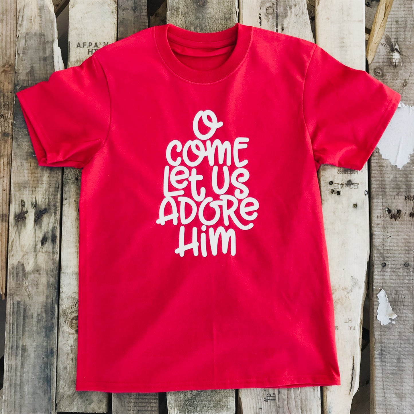 O Come Let Us Adore Him Tee