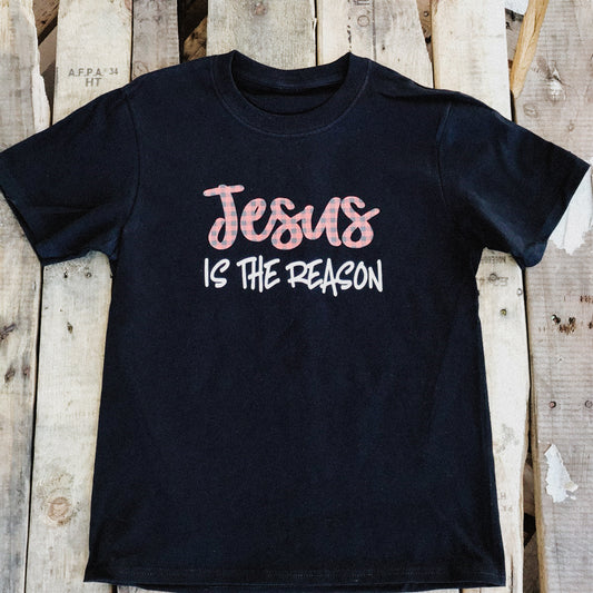 Jesus is the Reason Buffalo Plaid Tee