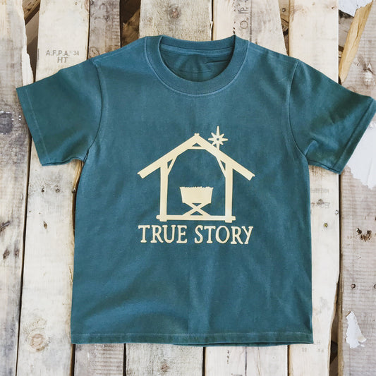 True Story Christmas Nativity Scene Tee