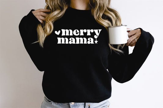 Merry Mama Crew Sweatshirt