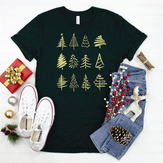 12 Christmas Trees Tee