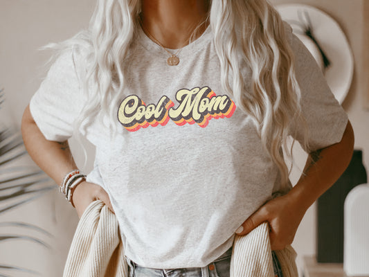 Cool Mom Retro T-Shirt or Crew Sweatshirt