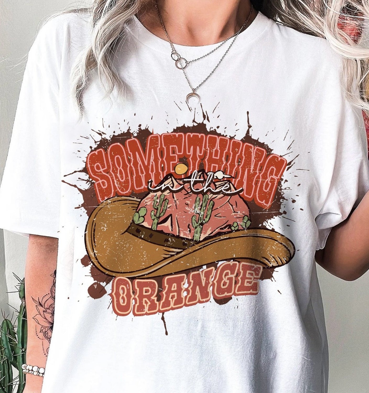 *Something In The Orange With Cowboy Hat T-Shirt or Crew Sweatshirt