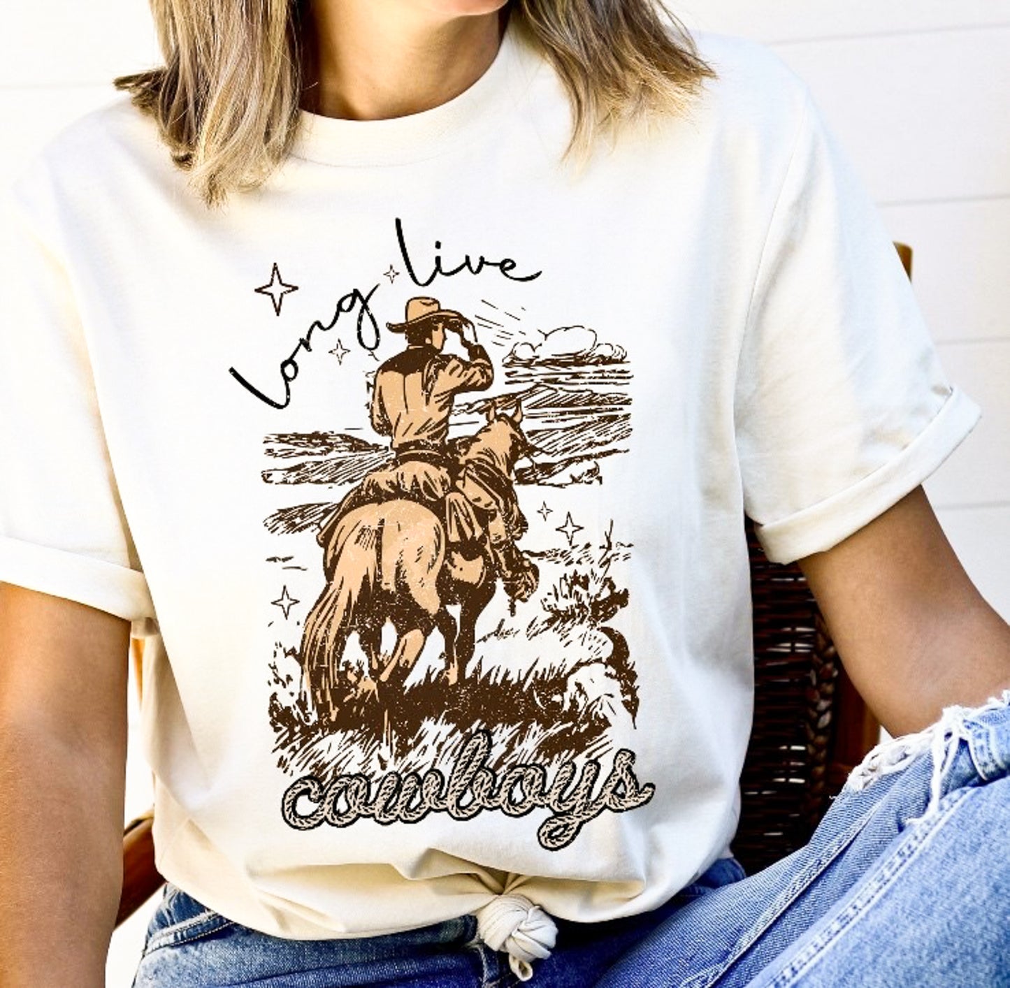 Long Live Cowboys T-Shirt or Crew Sweatshirt