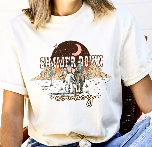 Simmer Down Cowboy Tee