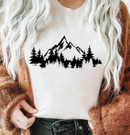 Mountains & Trees T-Shirt or Crew Sweatshirt