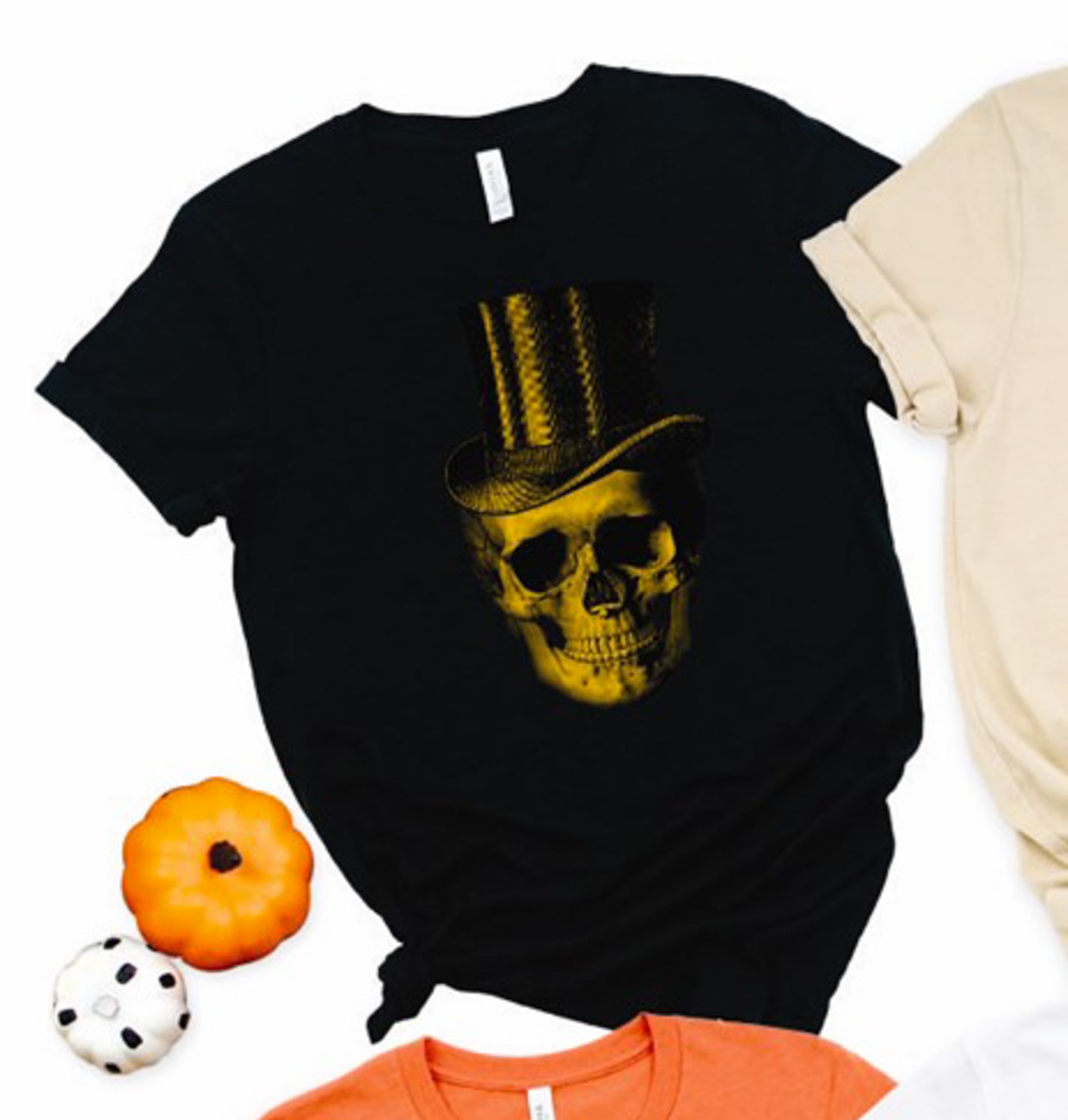 Skull With Top Hat Tee