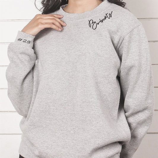 Custom Name And Number Crew Sweatshirts