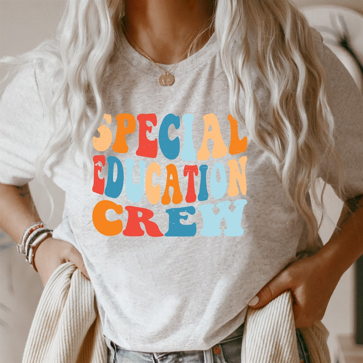 Custom Name Teacher/School Crew Tees