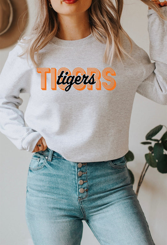 Custom Name Cutout Crew Sweatshirts