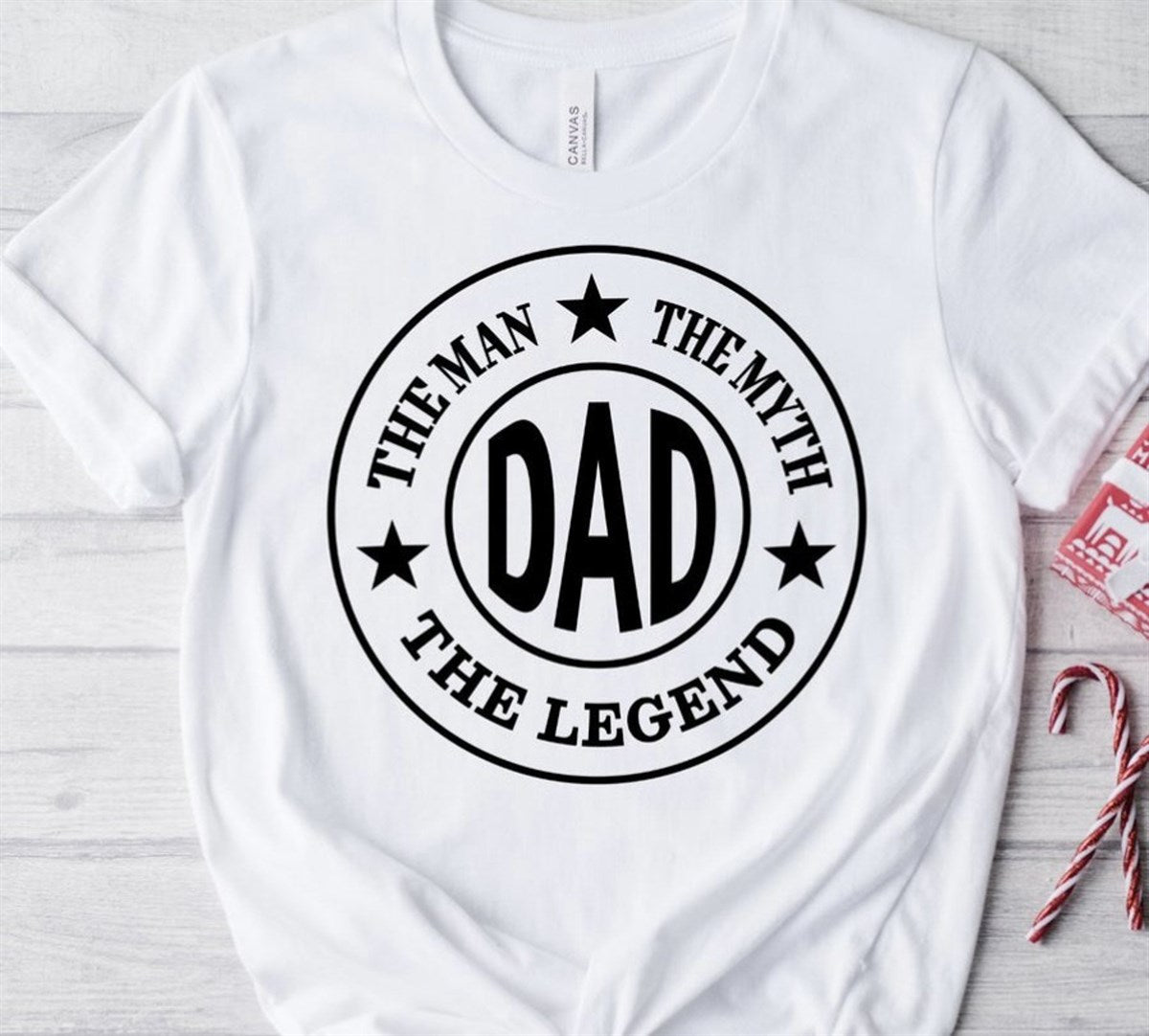 Dad: The Man The Myth The Legend T-Shirt or Crew Sweatshirt