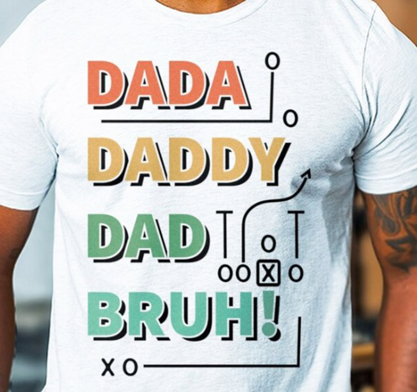 Dada Daddy Dad Bruh T-Shirt or Crew Sweatshirt