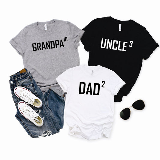 Personalized Dad/Grandpa T-Shirt or Crew Sweatshirt