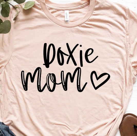 Doxie Mom T-Shirt or Crew Sweatshirt