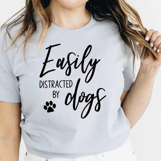 Easily Distracted By Dogs Tee