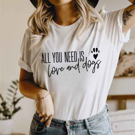 All You Need Is Love & Dogs Tee