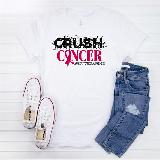 Crush Cancer #breastcancerawareness Tee