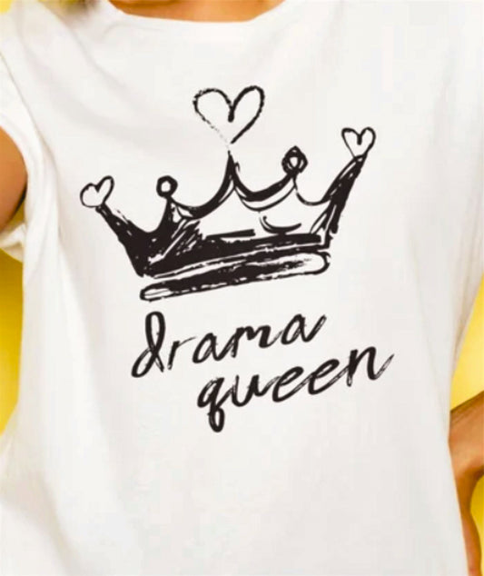 Drama Queen With Crown Tee
