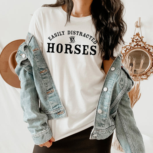 Easily Distracted By Horses Tee