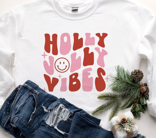 Holly Jolly Vibes Crew Sweatshirt