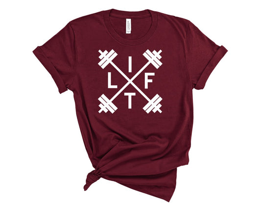 Lift With 2 Barbells Tee
