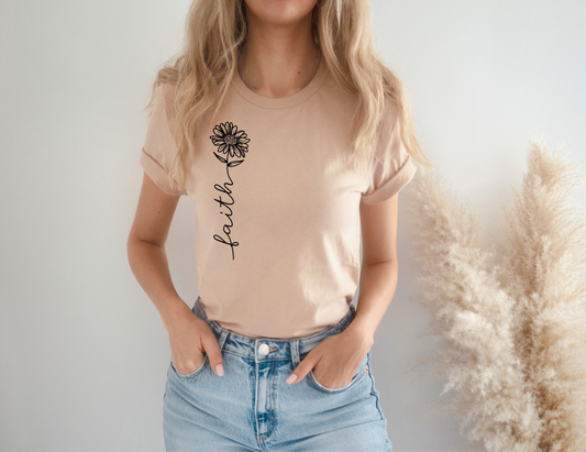 Faith Flower Tee